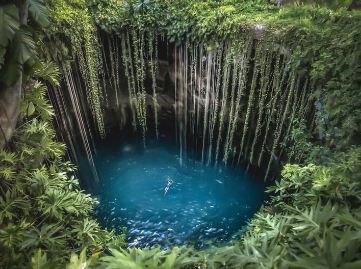 Cenote ik kil, yucatan